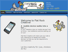 Tablet Screenshot of flatrockstudios.com